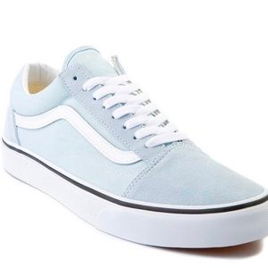 Old Skool Vans in Light Blue